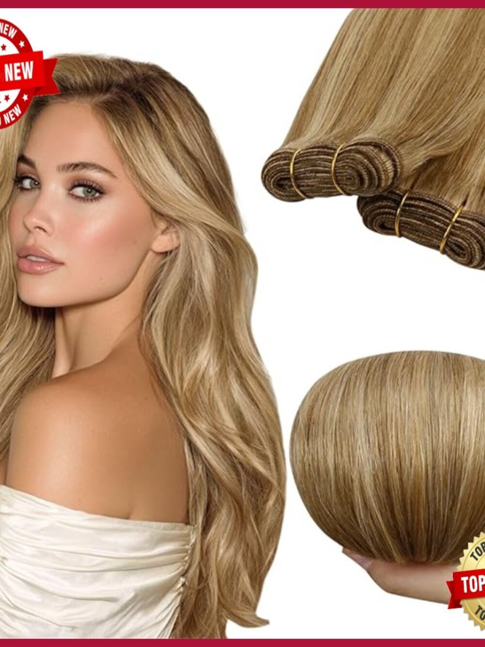 Premium Flawless Human Hair Extensions Weft Silky Straight Sew In